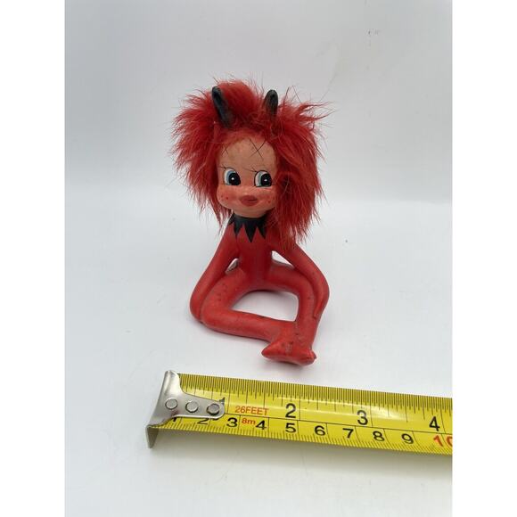 Vintage Enesco Valentines Rita The Red Imp Devil Figurine Original Label - Picture 7 of 8